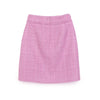 Pink Tweed Midi Skirts - SHIMENG