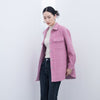 Pink Tweed Shirt Coats - SHIMENG