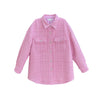 Pink Tweed Shirt Coats - SHIMENG