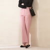 Pink Wide Leg High Waist Pants - SHIMENG