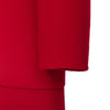 Red Mid Length Lapel Wool Coats - SHIMENG