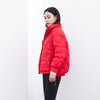 Red Short Down Winter Jacket - SHIMENG