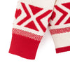 Red & White Jacquard-knit Christmas Wool Sweater - SHIMENG