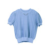 Sapphire Knitted Short Sleeve T-shirts - SHIMENG