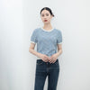 Sea Foam Short Sleeve Knitted T-shirts - SHIMENG