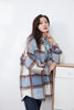 Shadow Blue Check Jacket - SHIMENG