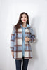 Shadow Blue Check Jacket - SHIMENG