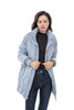 Shadow Blue Puffer Trench - SHIMENG