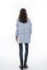Shadow Blue Puffer Trench - SHIMENG