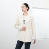 Short Beige Woolen Overcoats Coat - SHIMENG