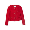 Short Red Coats With Metal Buttons - SHIMENG