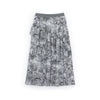 Smoke Grey Garden of Eden Printed Skirt - SHIMENG