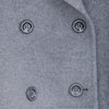 Smoke Grey Large Lapel Double Breasted Overcoats - SHIMENG