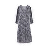 Smoke Grey Long Sleeve Maxi Dress - SHIMENG