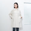 White Double-faced Square-Collar Overcoats - SHIMENG