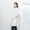 White Double-faced Square-Collar Overcoats - SHIMENG