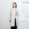 White Double-faced Square-Collar Overcoats - SHIMENG