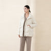 White Down Jacket with Big Pocket - SHIMENG
