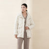 White Down Jacket with Big Pocket - SHIMENG