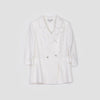 White Lapel Suit Blazer Jackets - SHIMENG