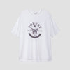 White T-shirt Butterfly Pattern - SHIMENG