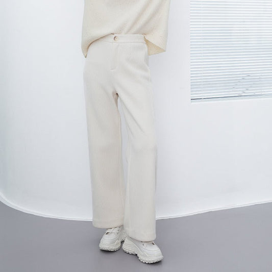 White Wide Leg Pants - SHIMENG