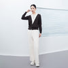 White Wide Leg Pants - SHIMENG