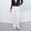 White Wide Leg Pants - SHIMENG