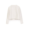 White Wool Tassel Short Coats - SHIMENG