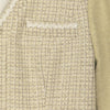 Yellow Tweed Long Sleeve Midi Dresses - SHIMENG